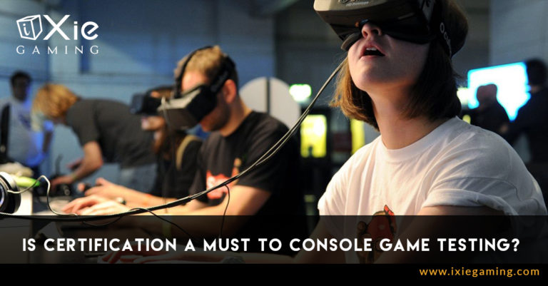 Is certification a must for console game testing?